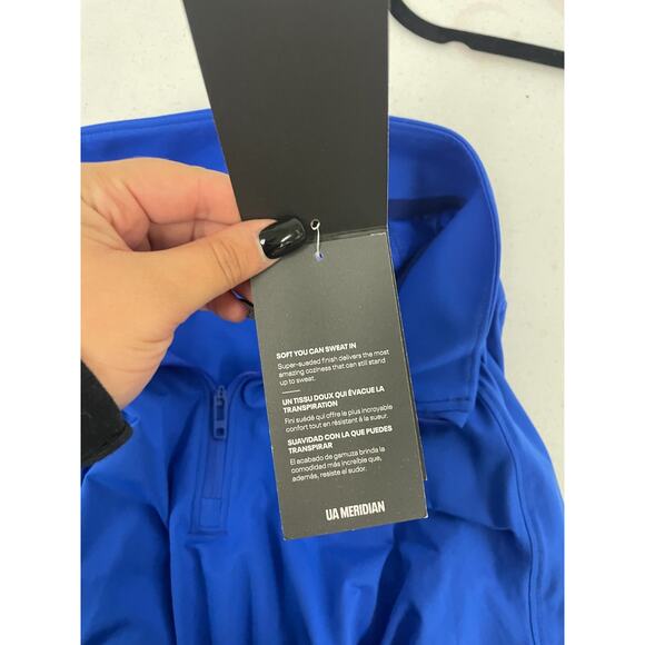 Under Armour Meridian Jacket Men's XL Navy Blue Quarter Zip Pullover NWT - Picture 5 of 10